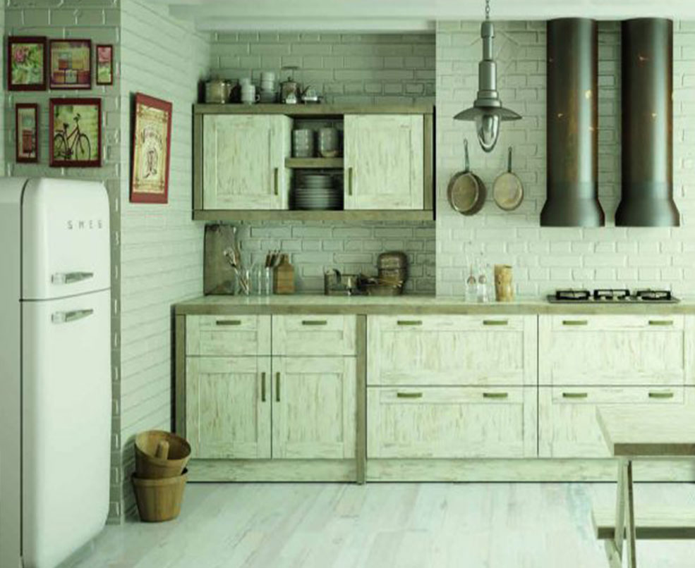 Cocina con electrodomésticos