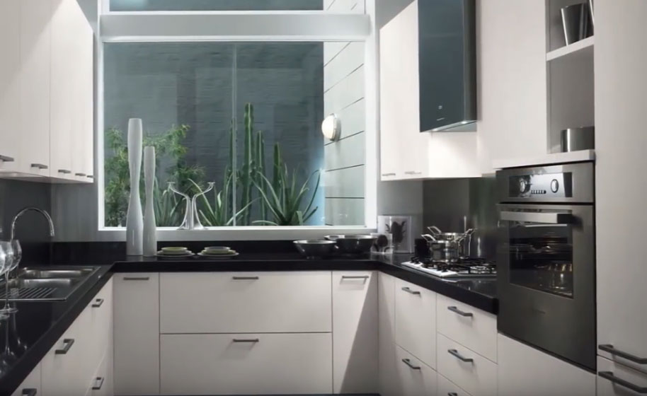 Cocina en forma de u